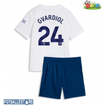 Manchester City Josko Gvardiol #24 Tredjedraktsett Barn 2026-27 Kortermet (+ Korte bukser)